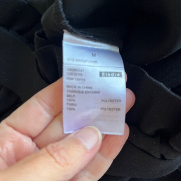 Anthropologie Elodie Wide Leg Trousers with Paperbag Tie Waist | Size Medium - Picture 6 of 7